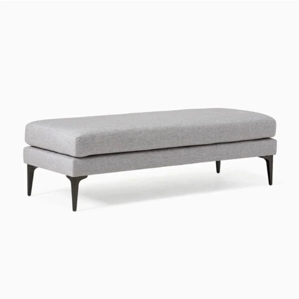 Ecrins Lounger In Suede - A Crown Furniture