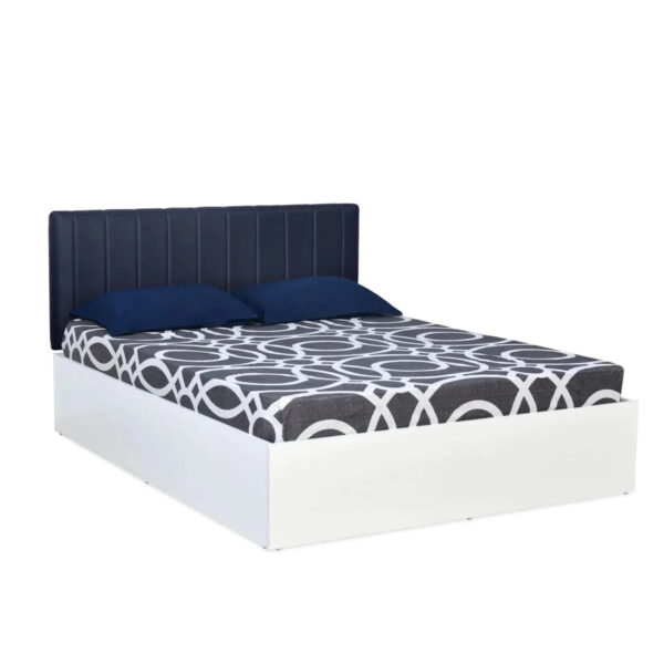 Cruachan Plus Upholstered Bed With Storage In Pu Polish - A Crown Furniture