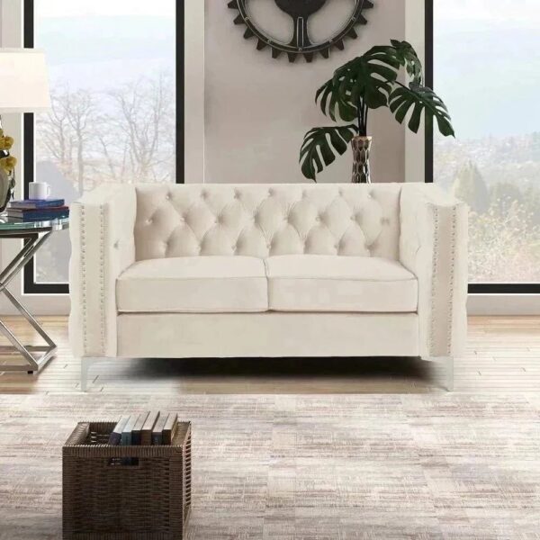 Non Chesterfield Sofa Set - A Crown Furniture