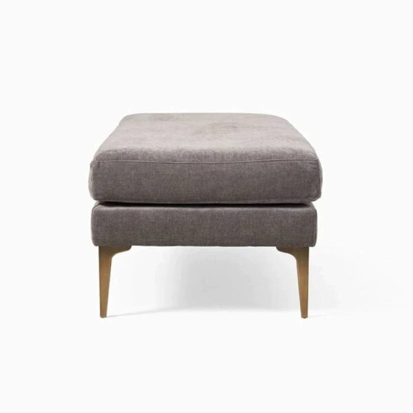 Ecrins Lounger In Suede - A Crown Furniture