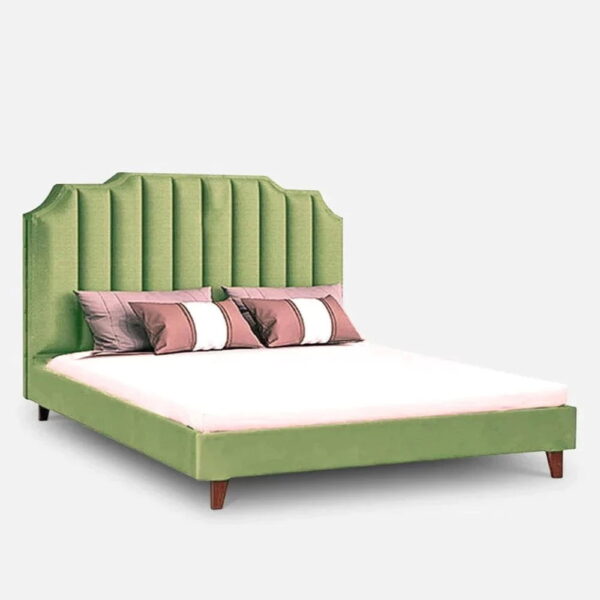 Sheyenne Upholstered Without Storage Bed In Suede - A Crown Furniture