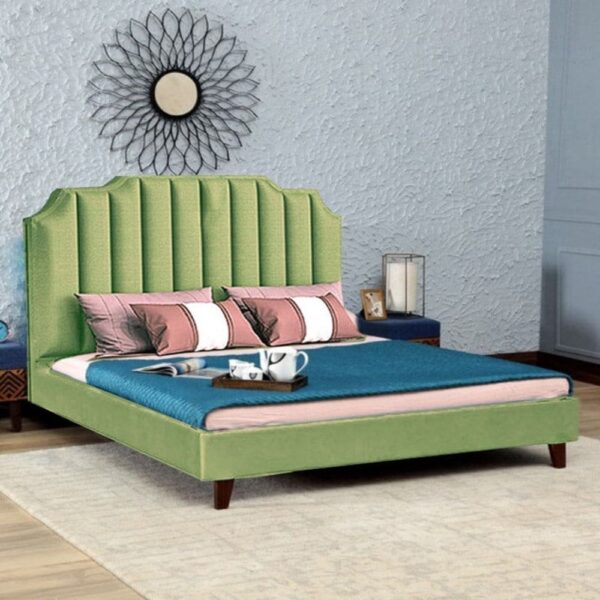 Sheyenne Upholstered Without Storage Bed In Suede - A Crown Furniture