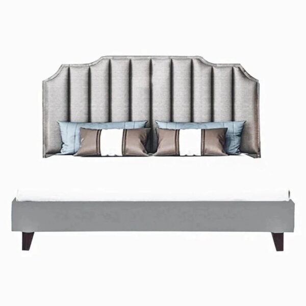 Sheyenne Upholstered Without Storage Bed In Suede - A Crown Furniture