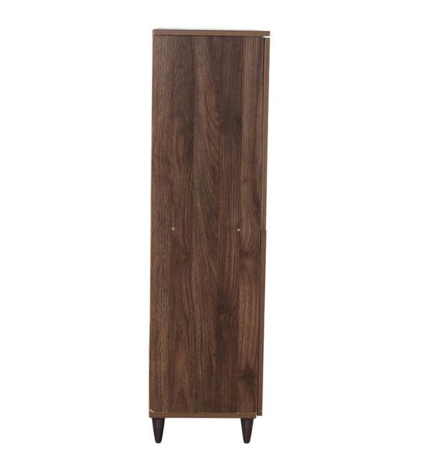 Utopia 4 Door Shoe Cabinet In Columbia Walnut Finish - A Crown Furniture