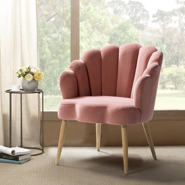 Gaugin Upholstered Arm Chair In Velvet - A Crown Furniture