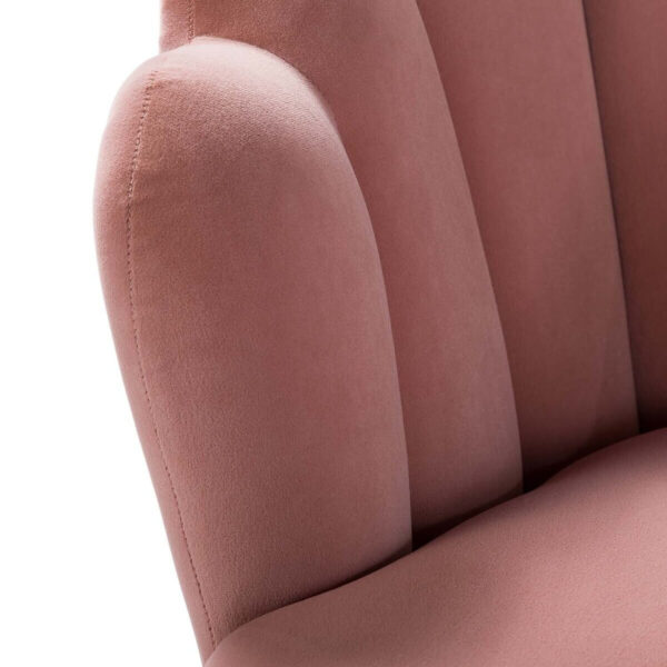 Gaugin Upholstered Arm Chair In Velvet - A Crown Furniture