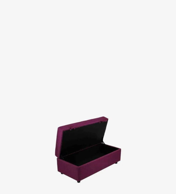 plutto fabric ottoman in purple colour with storage plutto fabric ottoman in purple colour with stor