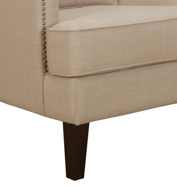 Murtera High Back Wing Chair In Silver Color - A Crown Furniture